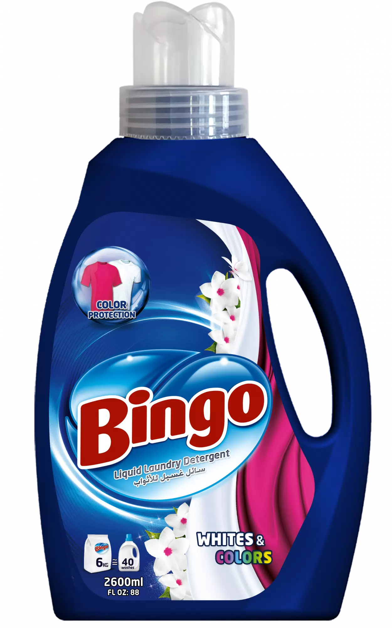 Гель для стирки BINGO 2,6л. Whites and Colors