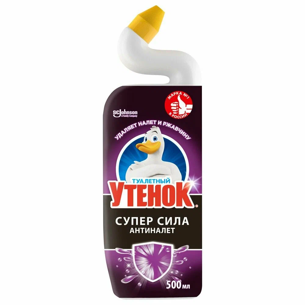 Средство чистящее Туалетный утенок для унитазов. Супер сила, супер  сила