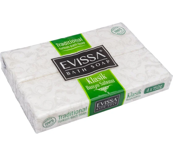 Банное мыло, пвх пленка EVISSA 150 гр. Молоко