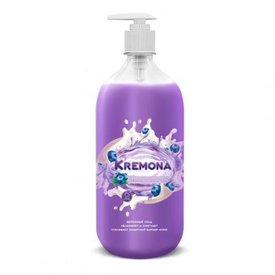 Жидкое мыло Kremona, черника с йогуртом 1 л