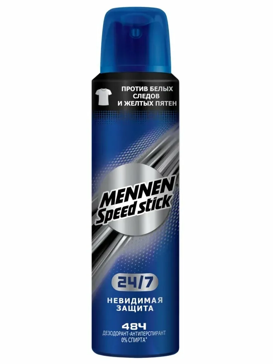 Дезодорант-антиперспирант спрей Mennen Speed Stick Невидимая защита (150 мл)