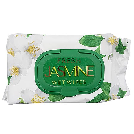Салфетки влажные 120шт " Fresh Jasmine " клапан крышка
