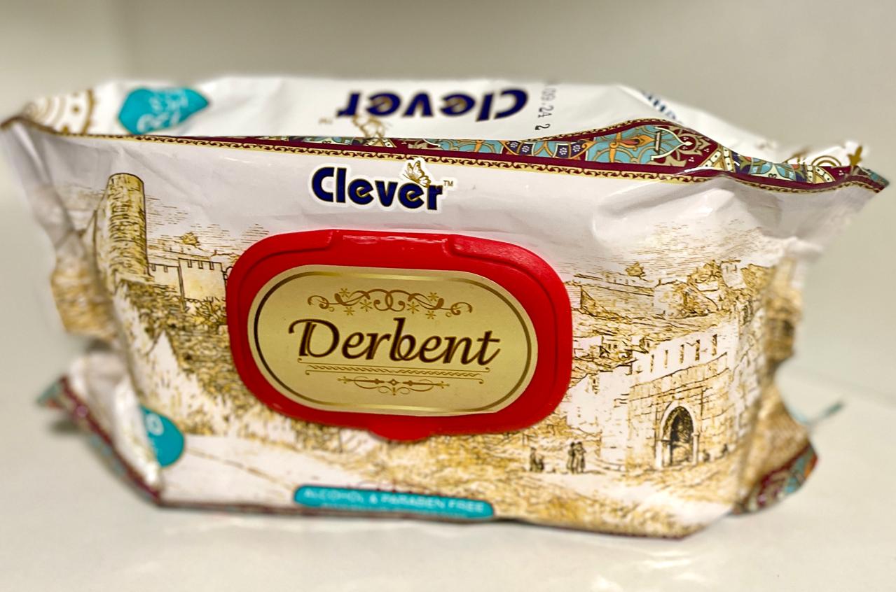 Влажные салфетки "Derbent" белое 120 шт