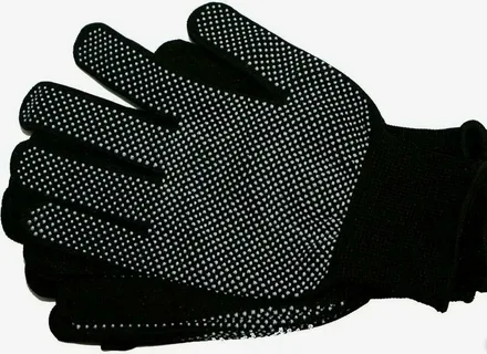 Перчатки "Микроточка" ПВХ-точка (XL) черные