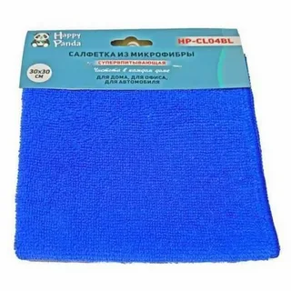 Салфетка из микрофибры для уборки 30*30 Panda 7701