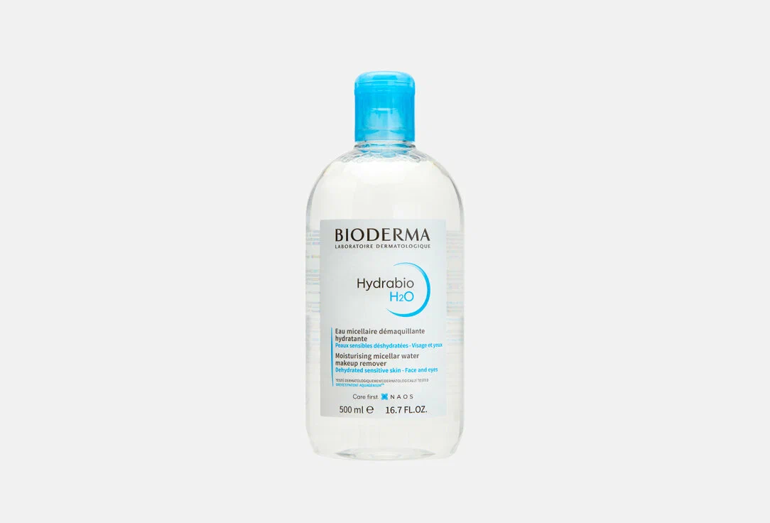 Мицеллярная вода очищающая для обезвоженной кожи лица Bioderma Hydrabio H2O 250 мл