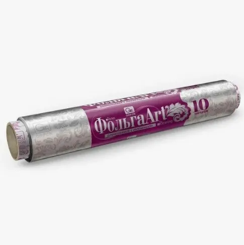 Фольга алюминиевая "GRIFON ART" с тиснением 29см х 10м в пленке