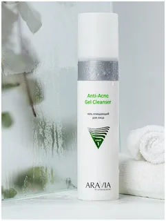 Гель очищающий для жирной и проблемной кожи лица Aravia Professional Anti-Acne Gel Cleanser 250 мл