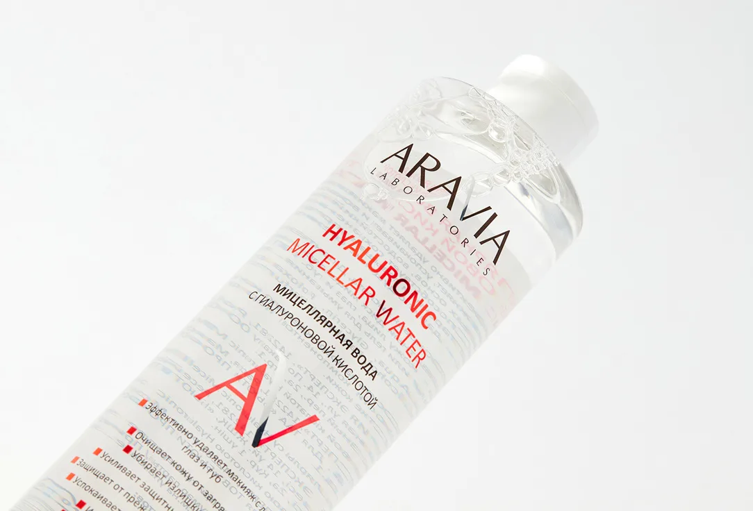 Мицеллярная вода с гиалуроновой кислотой Aravia Laboratories Hyaluronic Micellar Water 520 мл