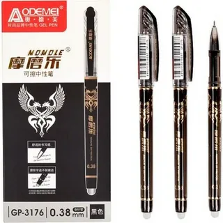 Ручка гелевая черная  пиши стирай AODEMEI GP-3176