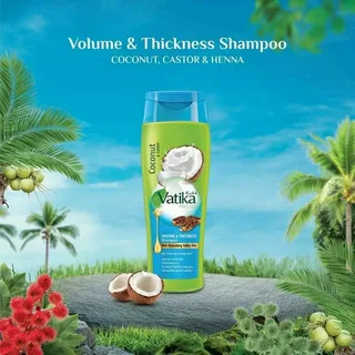 Шампунь Vatika Coconut&Castor, 200мл