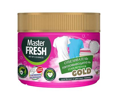 Отбеливатель–пятновыводитель Master FRESH GOLD, порошок, 500 г