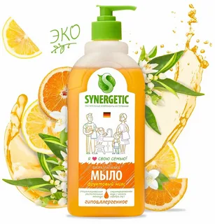 Мыло жидкое Synergetic Фруктовый микс (500 мл)