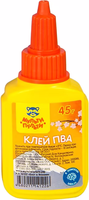 Клей ПВА Мульти-Пульти "Енот в Японии", 45г
