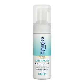 Мягкая пенка Bimunica Anti-Acne для умывания лица и проблемной кожи 150мл