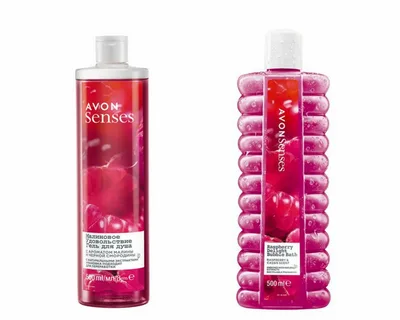 Гель для душа AVON Senses "Малиновое удовольствие", 500 мл