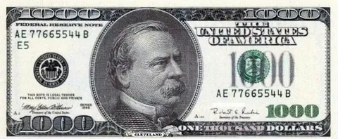 Шуточные деньги 1000 долларов