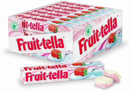 Конфеты жевательные Fruit-tella Клубничный йогурт (41 г)