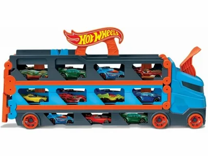 Грузовик с машиной внутри "Hot Wheels"