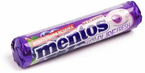Жевательная резинка MENTOS "ВИНОГРАД"