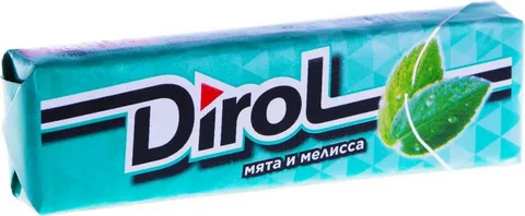 Жевательная резинка Dirol. Мята и мелисса