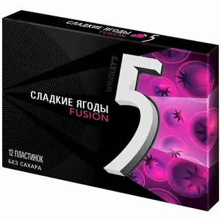 Жевательная резинка Wrigley's 5 Fusion Сладкие ягоды