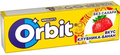 Жевательная резинка Orbit. Клубника-банан