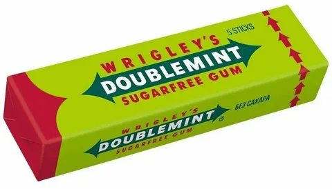Жевательная резинка Doublemint. Мята и ментол