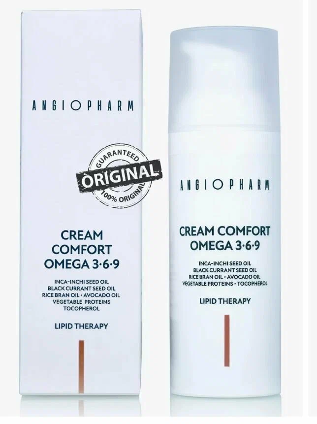 Крем-комфорт с комплексом омега 3-6-9 Angiopharm 200мл.