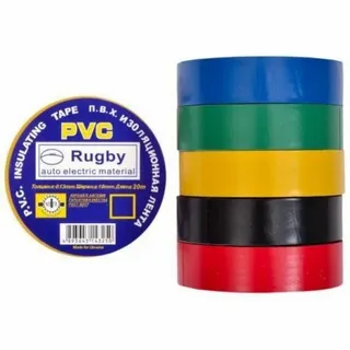 Изолента ПВХ RUGBY 19мм*20м (ассорти)