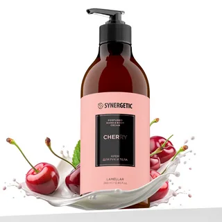 Крем для рук и тела Synergetic Вишня 0,38л.