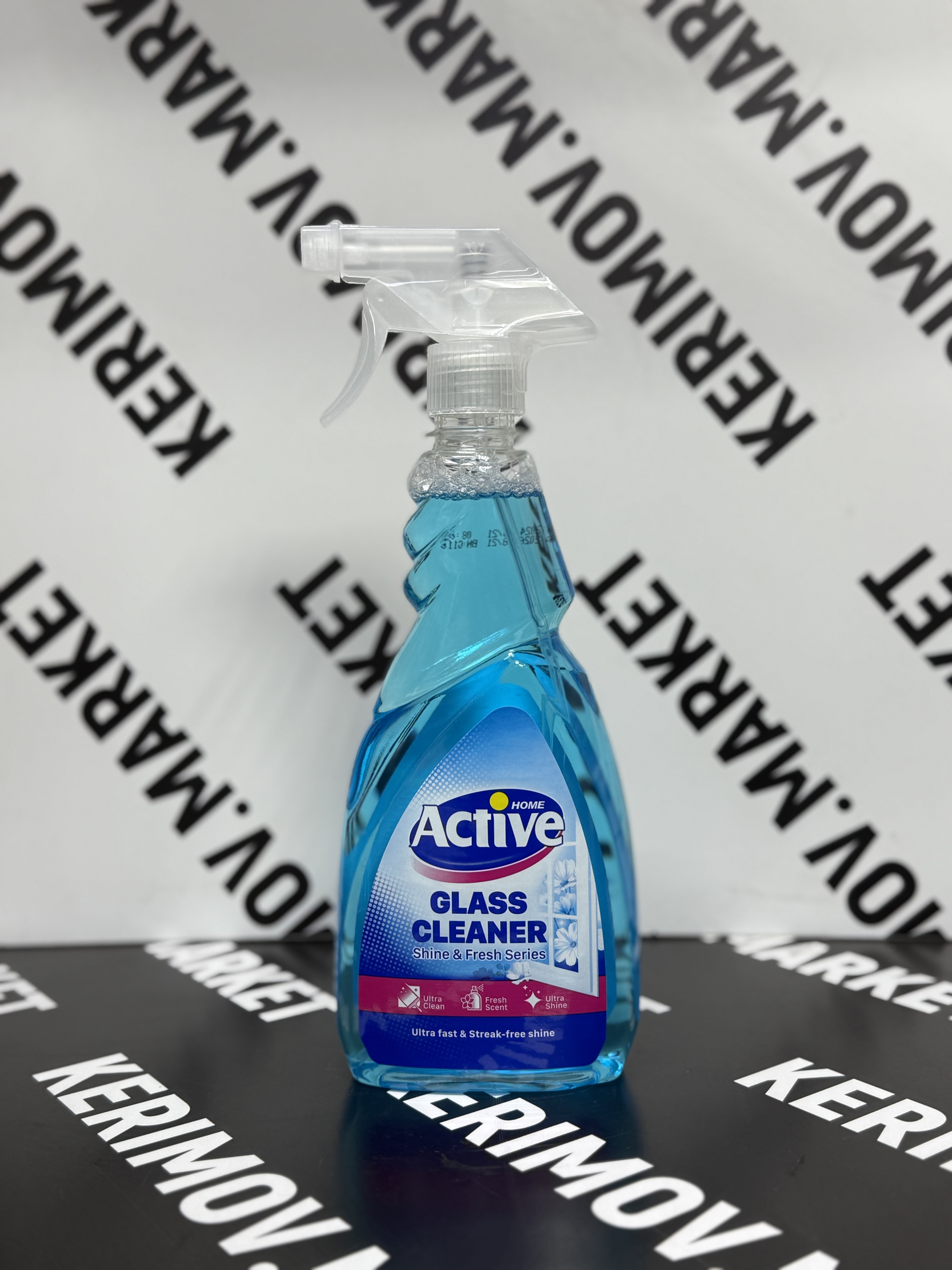 Средство для мытья стекол АКТИВ 500мл. Glass Cleaner (голубой)