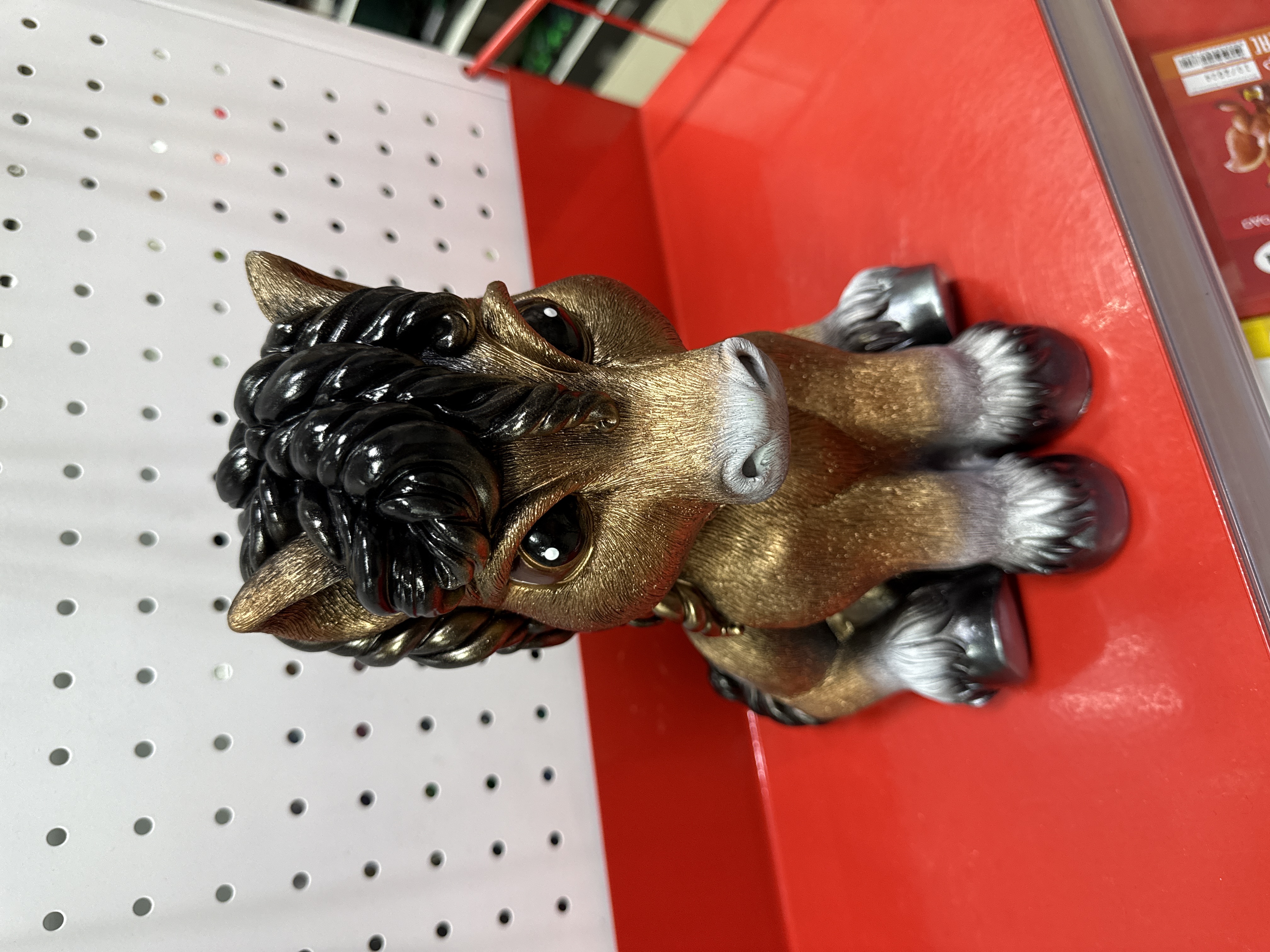 Копилка лошадь бронза