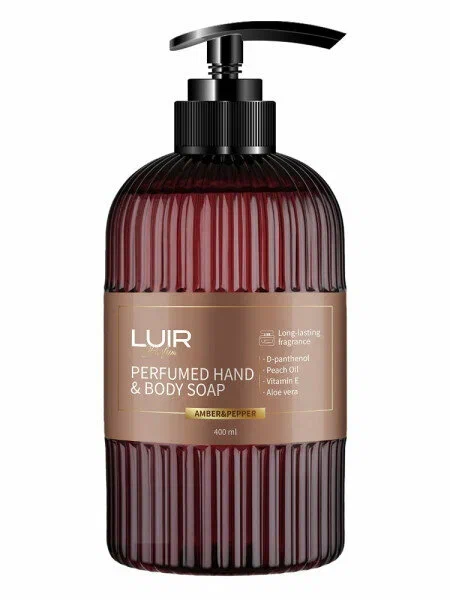 Мыло для рук и тела LUIR парфюмированное Amber & Pepper 400 мл