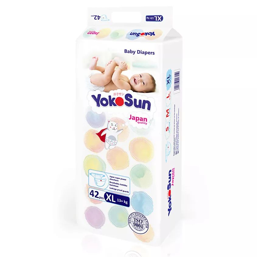 Подгузники YokoSun (XL) 12-20 кг (42 шт)