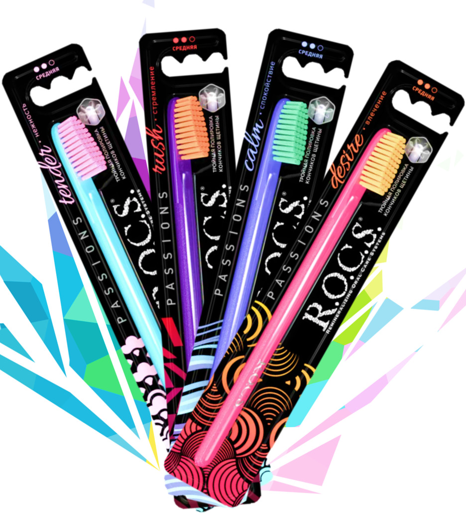 Зубная щетка R.O.C.S. Passions средняя
