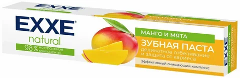 Зубная паста EXXE natural Манго и мята, 75 мл