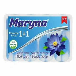 Туалетное мыло MARYNA Синий лотос 1+1 90г *4