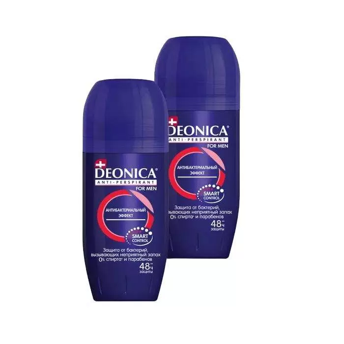 Дезодорант-антиперспирант шариковый Deonica For Men Антибактериальный эффект (50 мл)