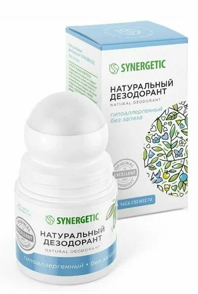 Натуральный дезодорант Synergetic без запаха, 50 мл