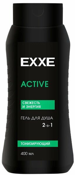 Гель для душа EXXE Men Active тонизирующий, 400 мл