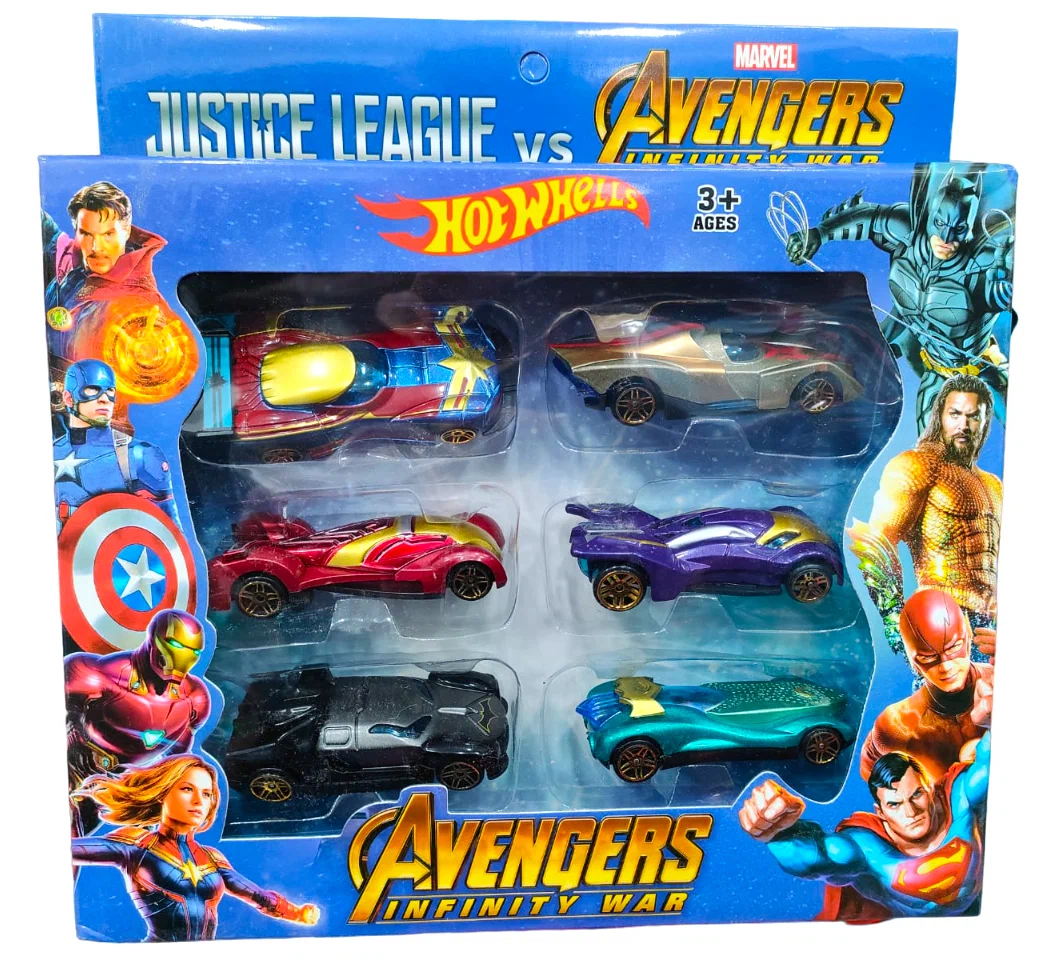 Набор машин, 6 штук Avengers 3. 3+