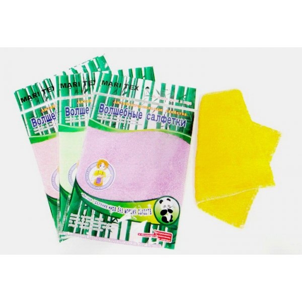 Салфетка бамбуковая многоразовая универсальная Panda 3027