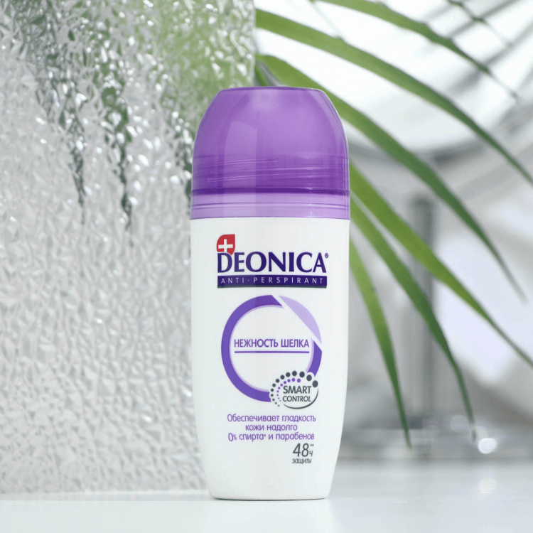 Дезодорант-антиперспирант шариковый Deonica Нежность шелка (50 мл)