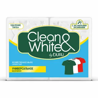 Мыло хозяйственное Duru Clean&White Универсальное (125 г)
