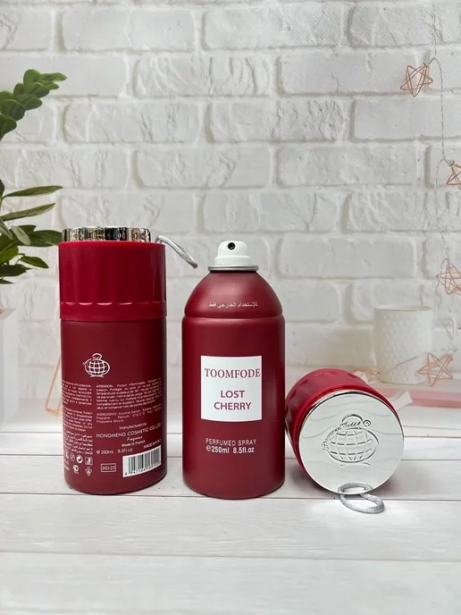 Дезодорант парфюмированный HONGMENG 250мл. TOOMFODE LOST CHERRY