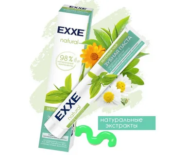 Зубная паста EXXE natural Зелёный чай, 75 мл