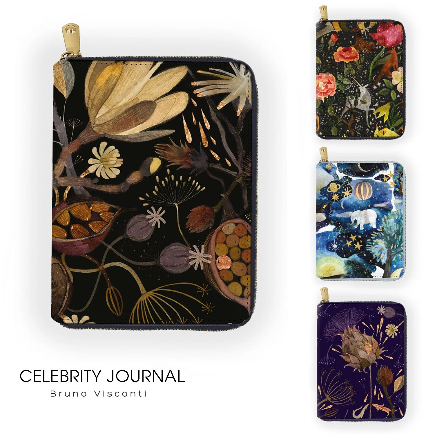 Ежедневник BV 'Celebrity Journal' А5, 200 стр, на молнии, в ассортименте