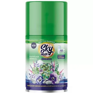 Освежитель воздуха Sky Max Альпийская свежесть (сменный баллон) 250 мл