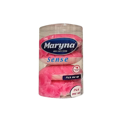 Туалетное мыло MARYNA Стакан розовый 100г *4
